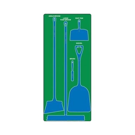 Accuform DRY ZONE STOREBOARDS PSB910GNBU PSB910GNBU